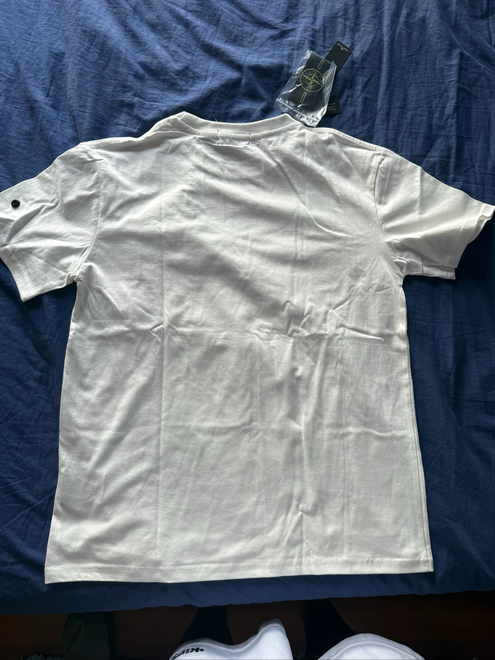 Camiseta Curta Branca Stone Island – photo 2